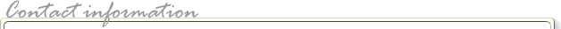 Contact information